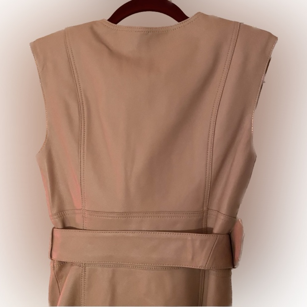 NWT MISHA COLLECTION Loren Leather Mini Dress, Size Aus 8 (US 4) - Picture 5 of 12